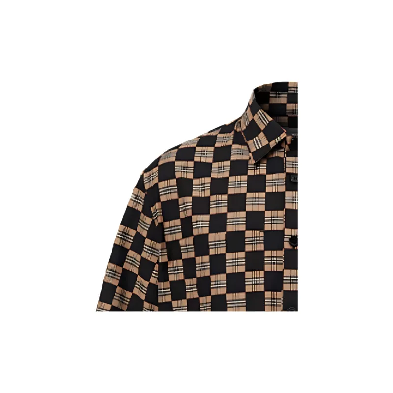 Burberry Shirts Men Khaki-6