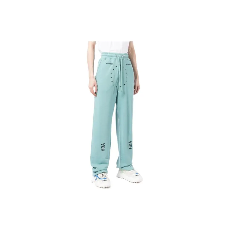 Hood By Air Knitted Sweatpants Unisex Blue-4
