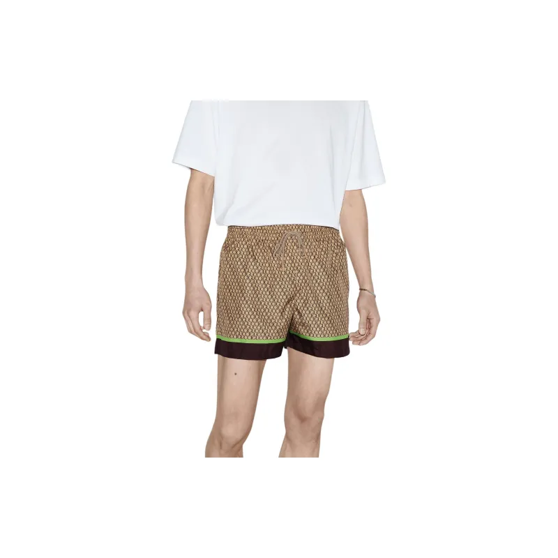 GUCCI SS24 Beach Shorts Men's Brown-3