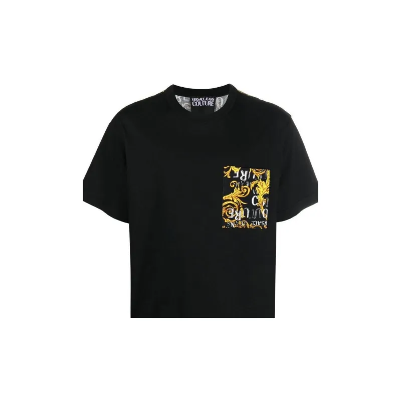 VERSACE JEANS COUTURE Baroque pattern Print Detail T shirt-4