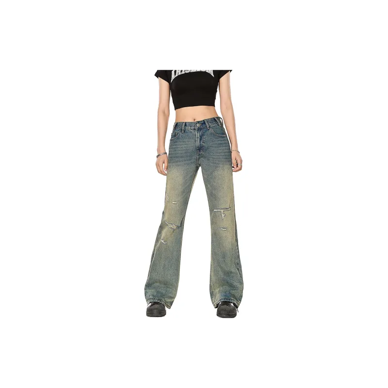 DARKCIRCLE Jeans Unisex Vintage Blue-3