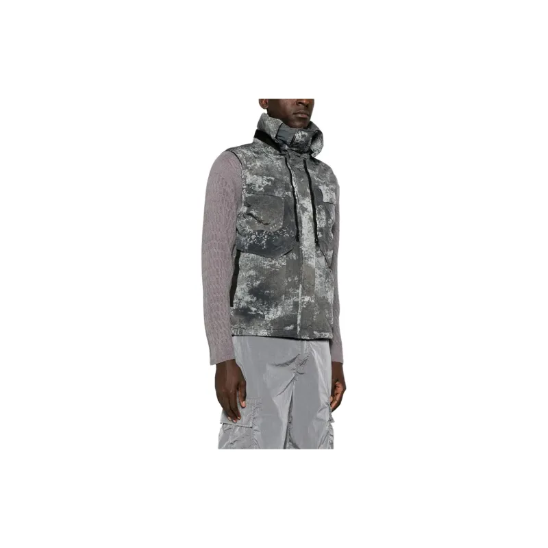 STONE ISLAND Camouflage Printed Sleeveless Gilet-3