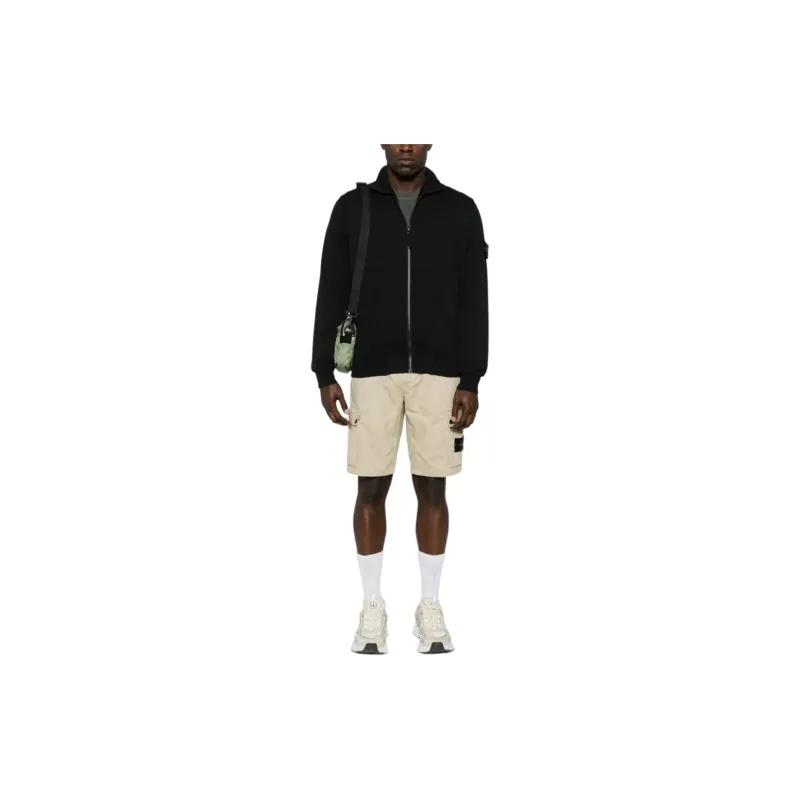 STONE ISLAND Cotton Jersey Cardigan-2