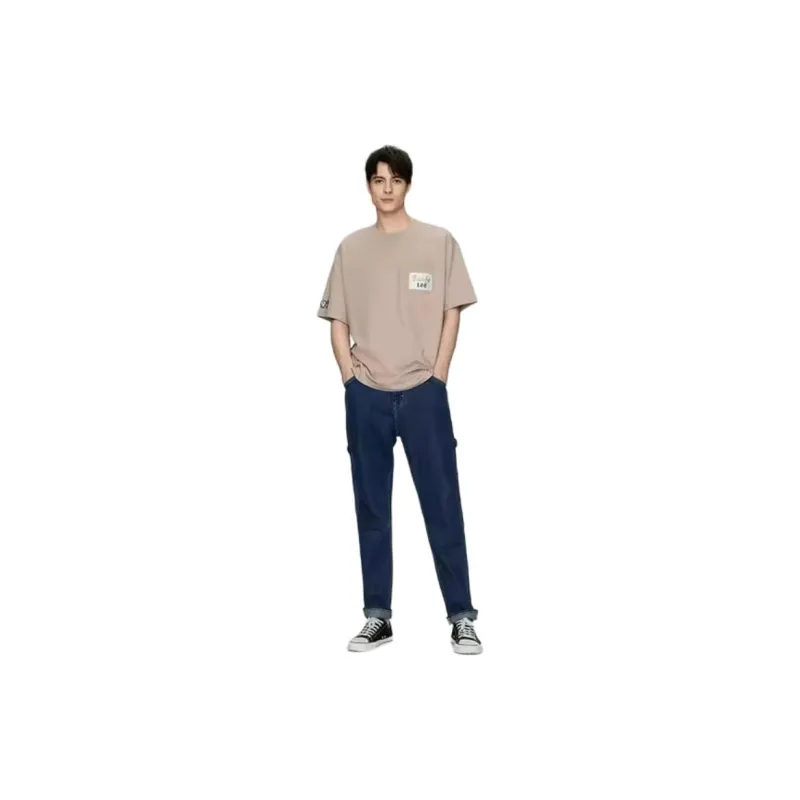 Lee T Shirts Men Pastel Pink-2