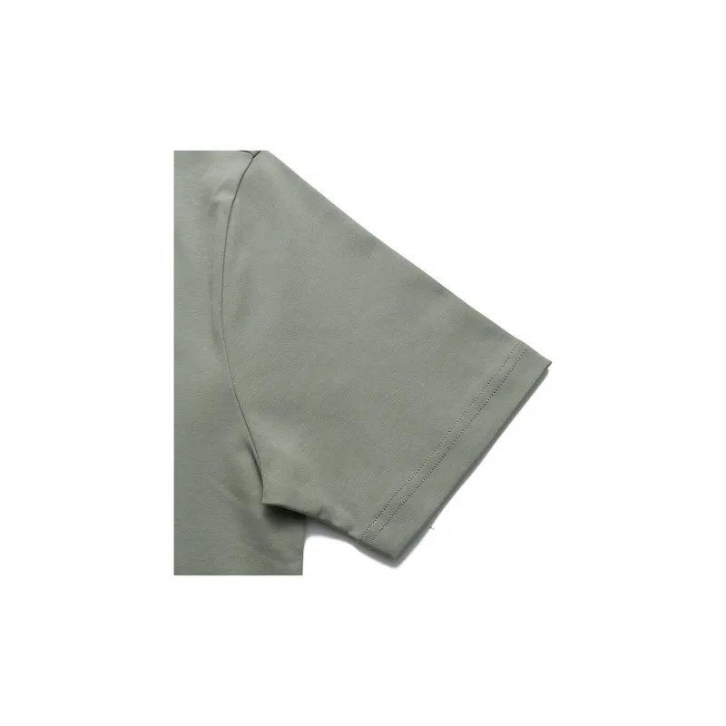 HUGO BOSS Regular Short Sleeved T Shirts Men's Gray Green-7