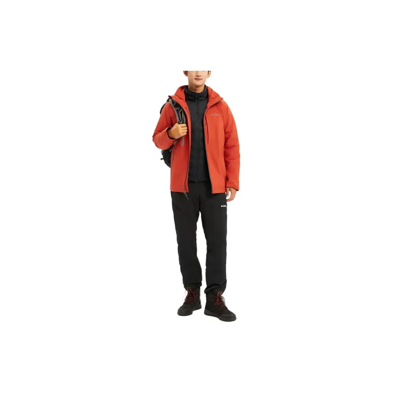 Columbia Waterproof And Warm Windbreaker Jacket Men's Dark Night Red-3
