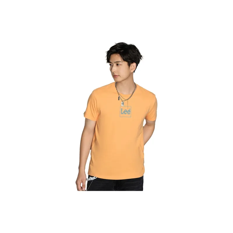 Lee FW22 Straight T Shirt Men's Salmon-3