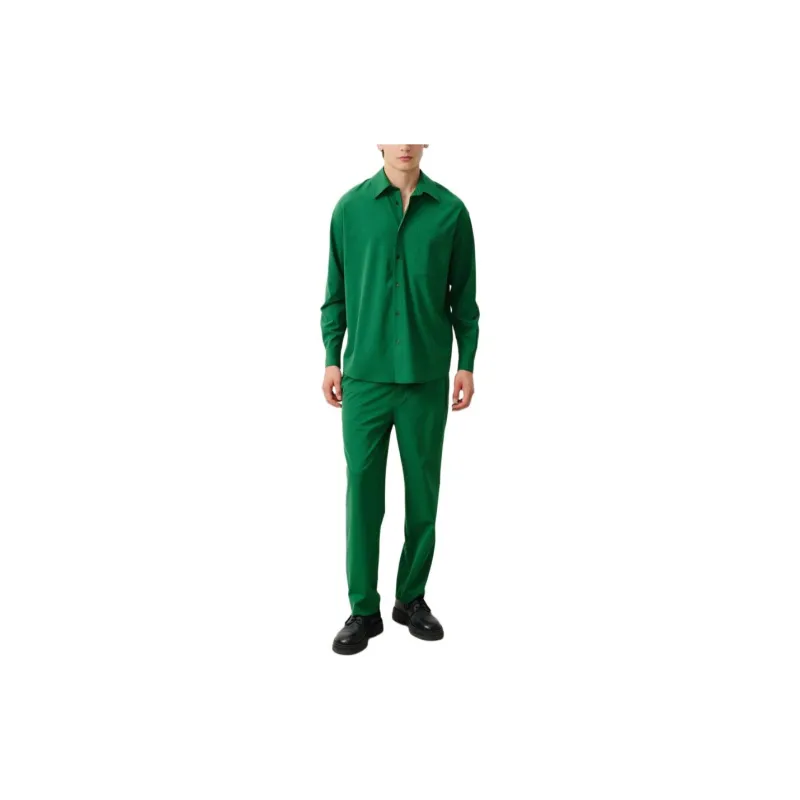 AMERICAN VINTAGE A.M FW24 Trousers Kabird Casual Pants Men's Forest Green-2