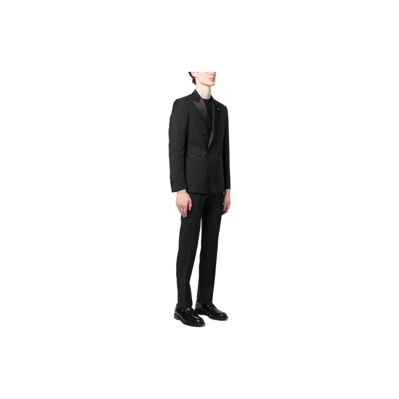 Tagliatore Peak lapels Double breasted Suit-3