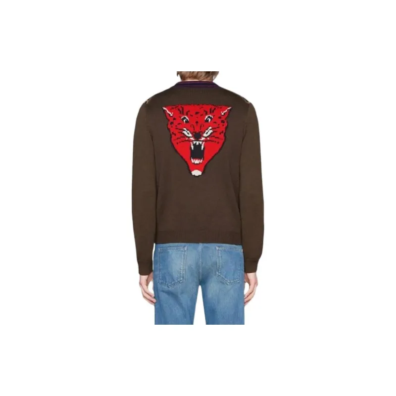 GUCCI SS22 Knitwear Men's Brown-2