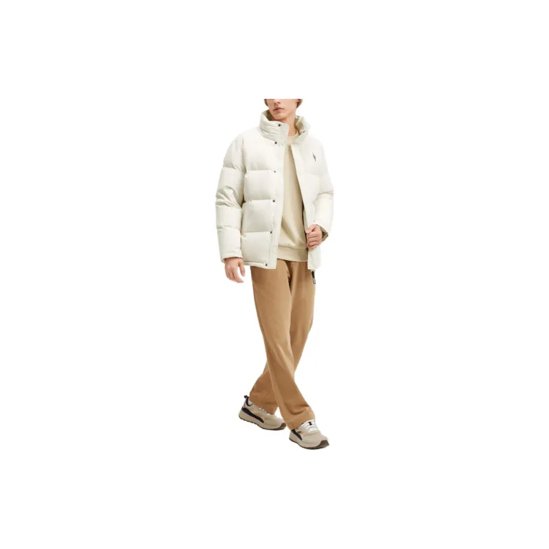 Skechers Yazhuan Series Down Jacket Men's Ecru-4
