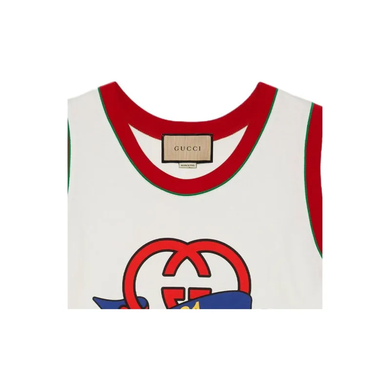 GUCCI Interlocking G 1921 Print Tank Top-5