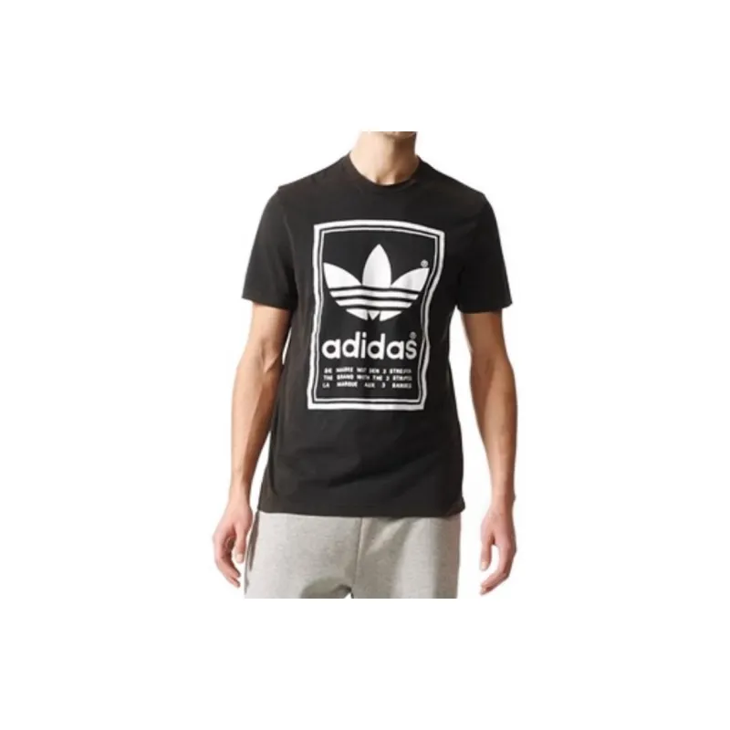 Adidas Originals T Shirts Men Black-2
