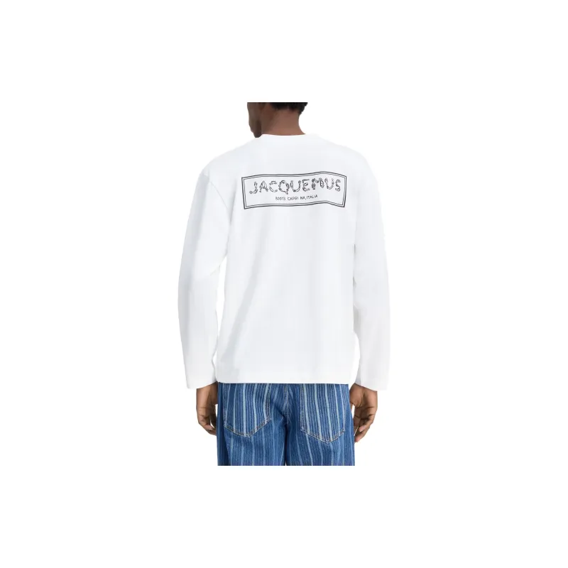Jacquemus Fisherman Embroidered Long Sleeved T Shirt-3