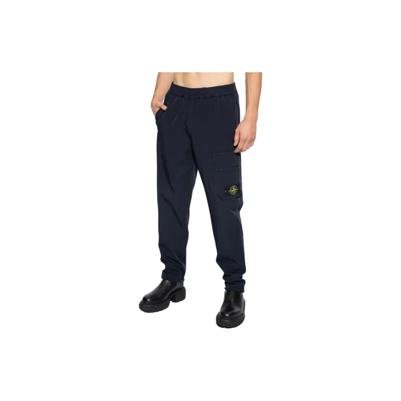 STONE ISLAND Logo Patch Pants-1