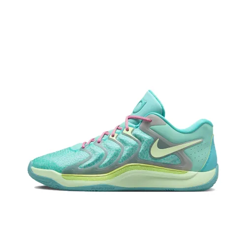 Jonquel Jones x off nike KD 17 Anti Slip Wear Resistant Low Top Basketball Shoes Men's Turquoise
