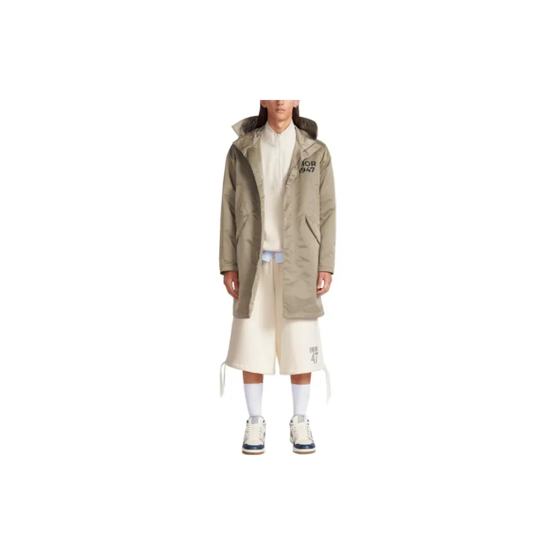 DIOR High Neck Long Sleeved Coat-2
