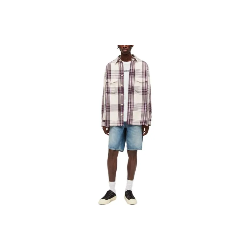 ALLSAINTS Denim Shorts Men Light Indigo-1