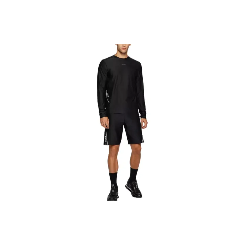 HUGO BOSS Long Sleeved T Shirt Men's Black-2