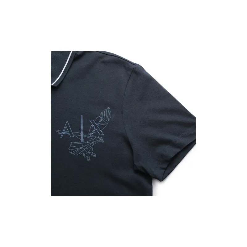 ARMANI EXCHANGE Polo Shirts Men Marine Blue-6
