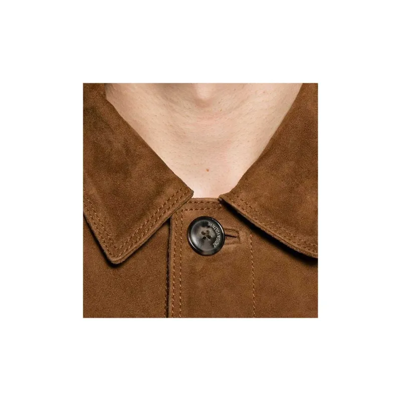 Zadig & Voltaire Kuba Suede Shirt Jacket-4