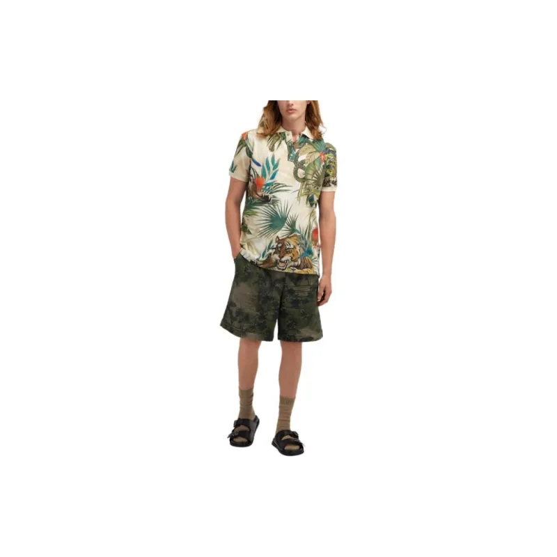 Roberto Cavalli SS24 Polo Shirt Men's Multicolor-1