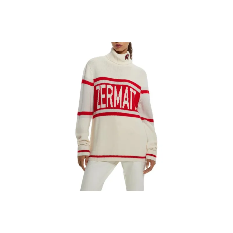 HUGO BOSS x PERFECT MOMENT Collaboration Virgin-Wool Sweater With 'Zermatt' Intarsia Sweater Unisex White-2