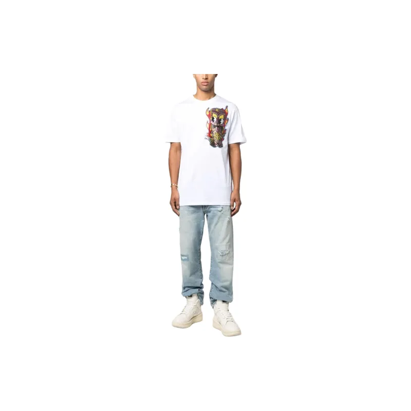 PHILIPP PLEIN Hawaii Embellished Short sleeve T shirt-1
