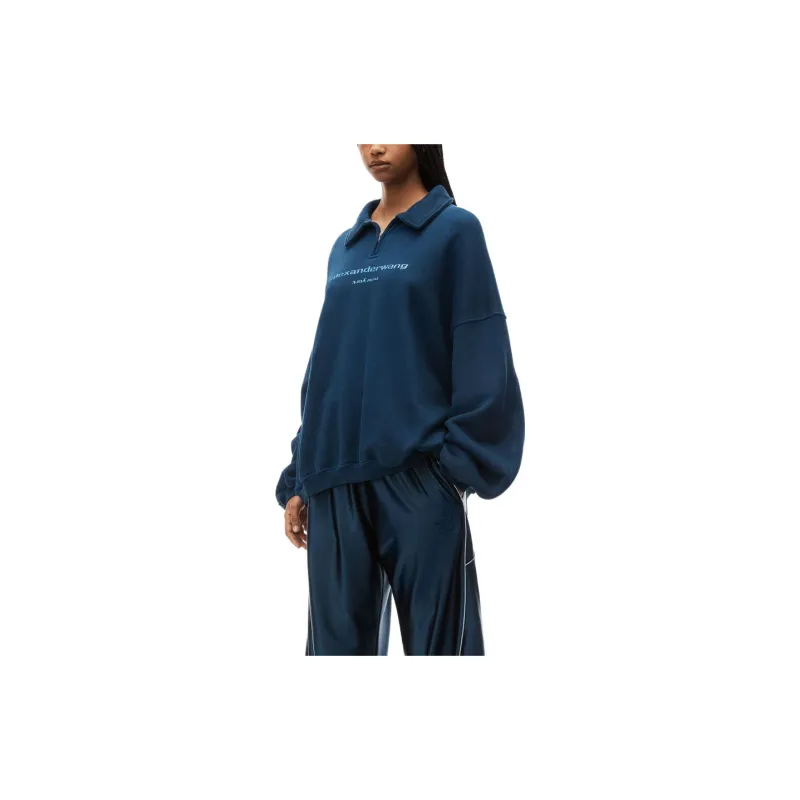Alexander Wang Half Zipped Polo Sweatshirt-2