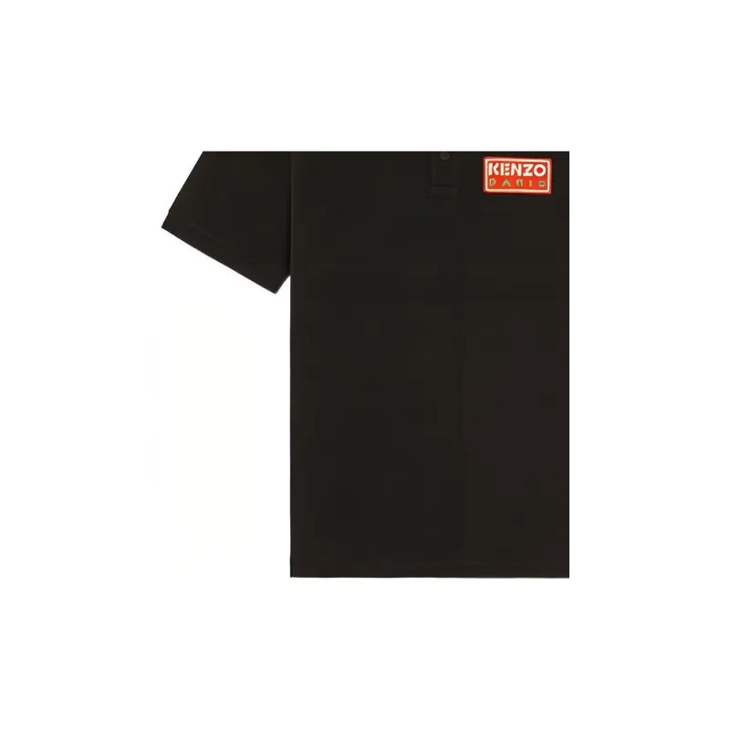 KENZO Logo Patch Short-Sleeved Polo Shirt-6