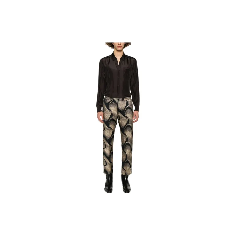 DRIES VAN NOTEN Overdyed Silk Shirt-1
