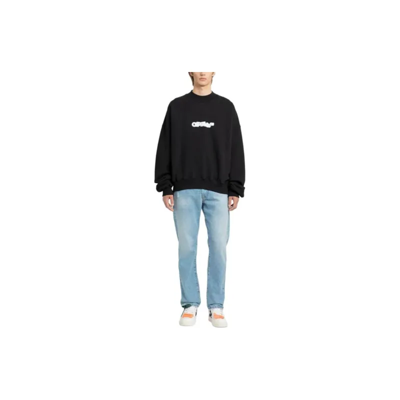 OFF WHITE Logo Printed Crewneck Sweatshirt-3