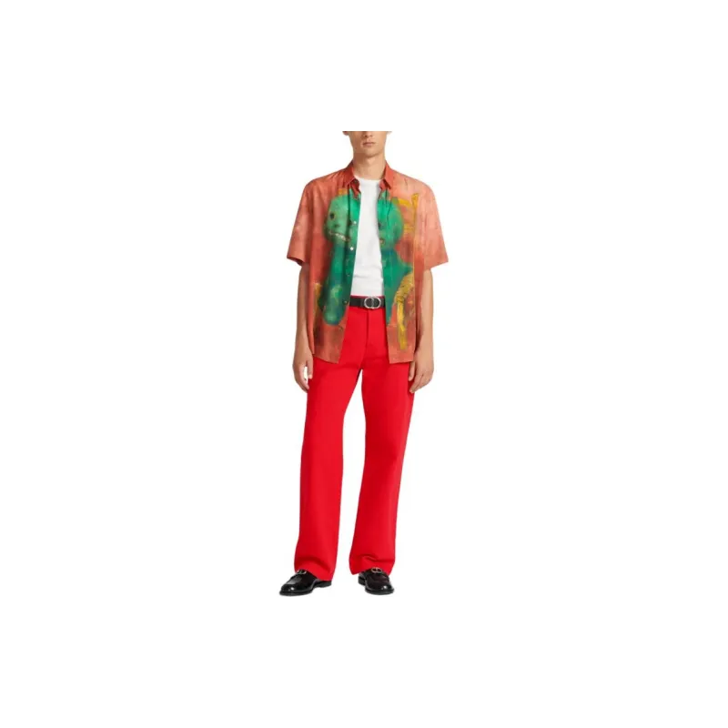 DIOR Shirts Men Red-2