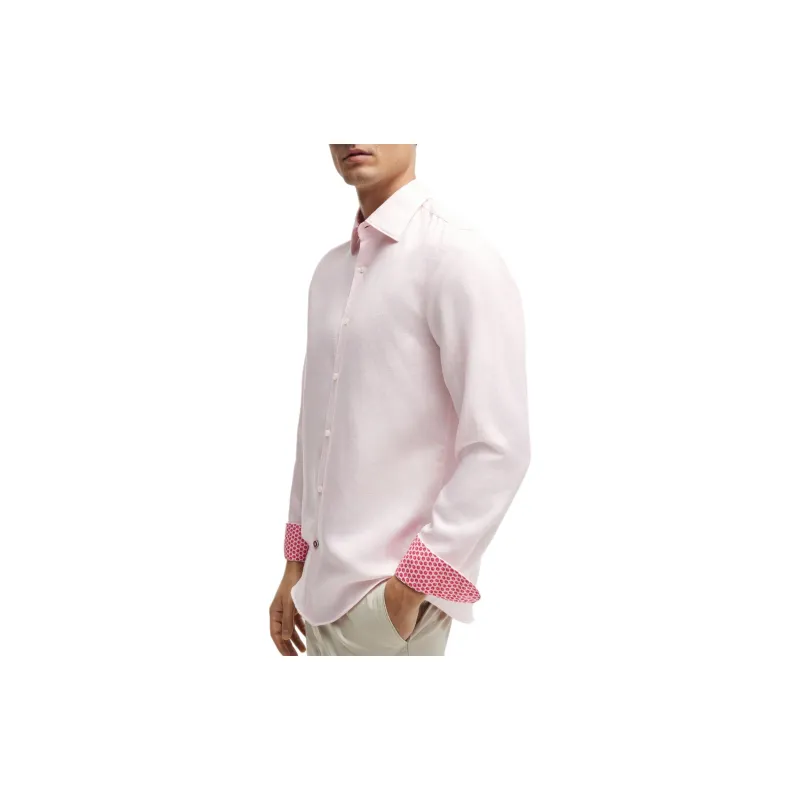 HUGO BOSS Shirt Men's Light Pink-4