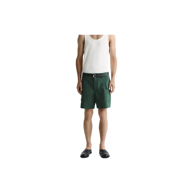 ZARA Casual Shorts Men Green-3