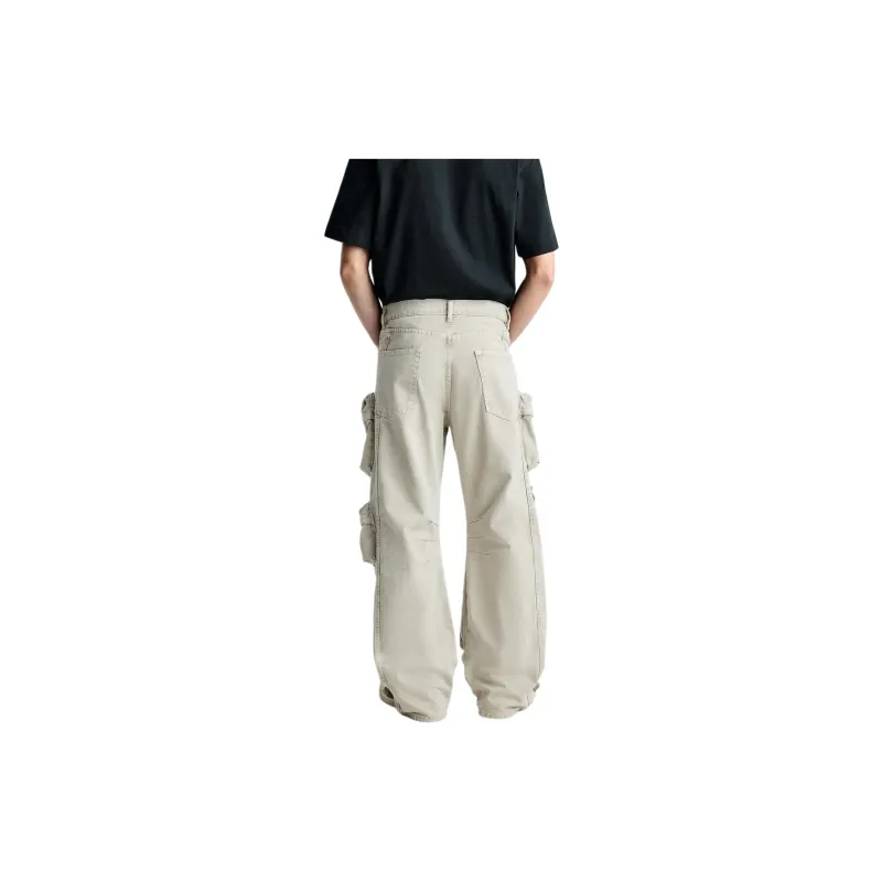 ZARA Jeans Men Beige-2