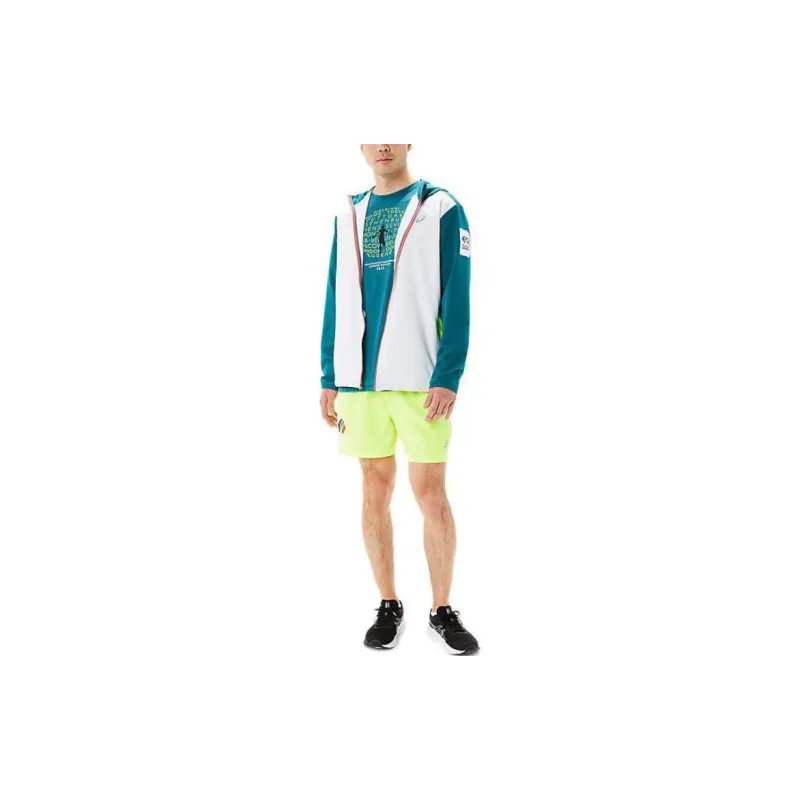 Asics Ready-Set Jacket Color Block Wch Jackets Coats Men's White-3