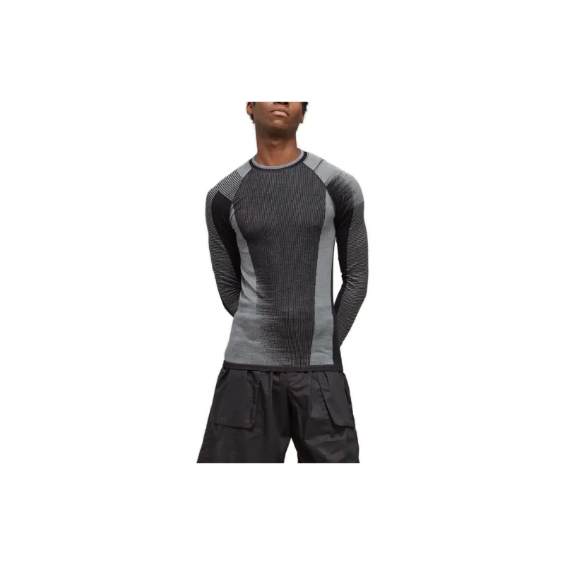 Y-3 Stripe-print Long-sleeved T-shirt-2