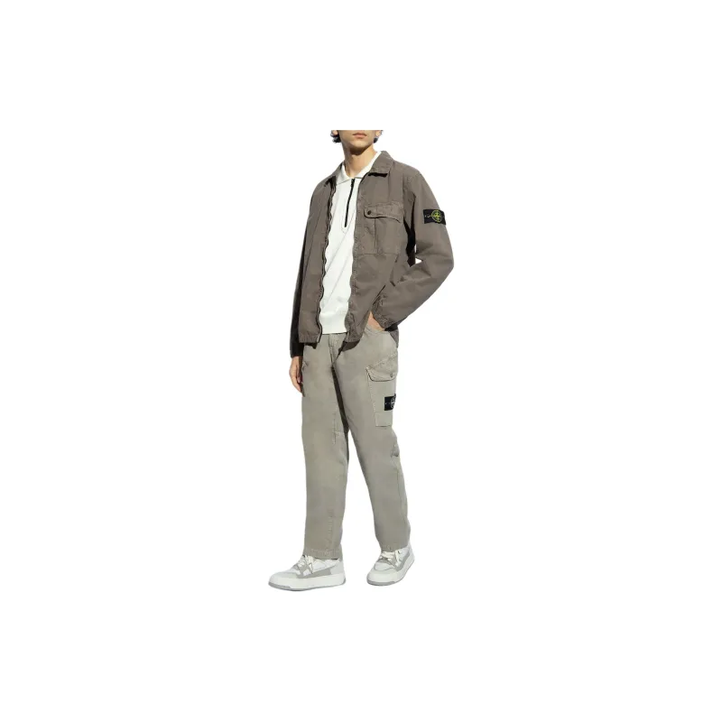 STONE ISLAND Polo Shirt Men's Cream-1
