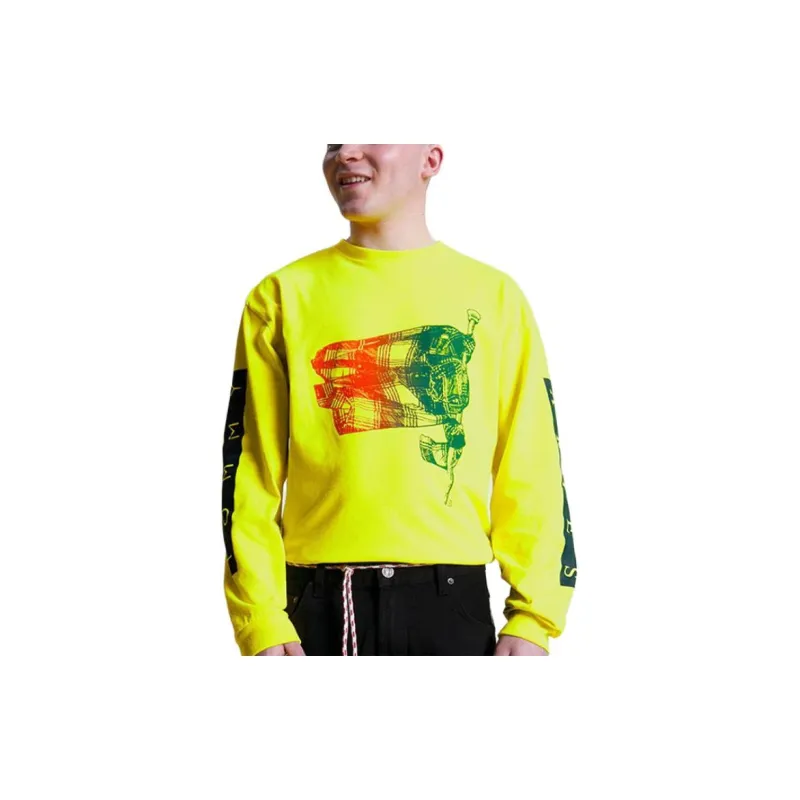 Aries X Tommy Hilfiger Tommy Hilfiger X Aries Co-brand T-Shirts Unisex Yellow Green-2