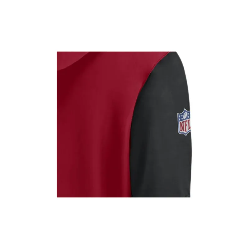 Nike Atlanta Falcons Sideline Pre-Game Player Men's Nike Nfl 1/2-Zip Hooded Jacket-3