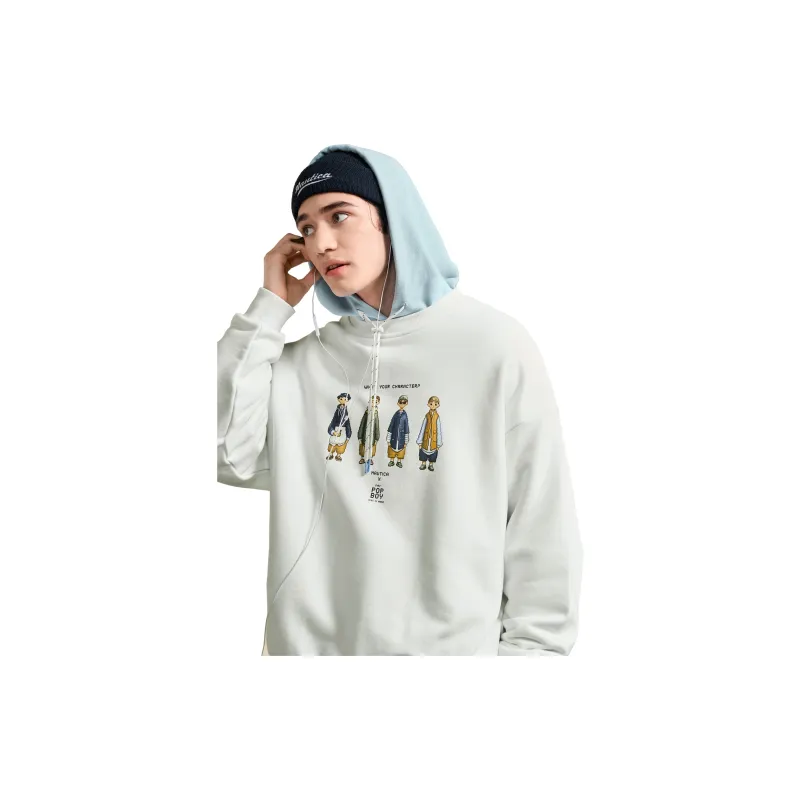 Nautica White Sail Sweatshirts Unisex-3