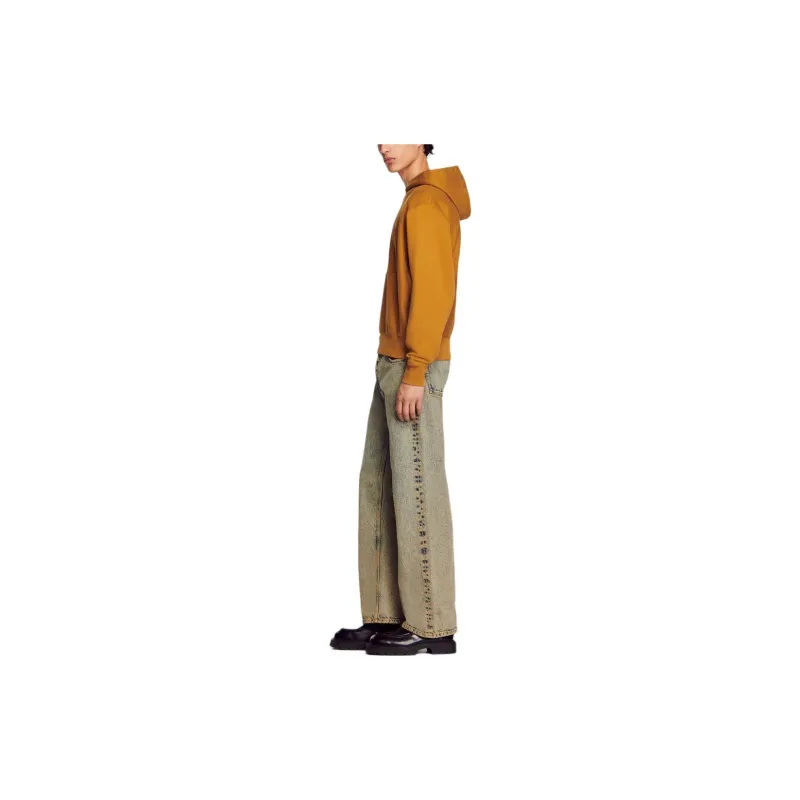 Sandro Sweatshirts Men Yellow-3