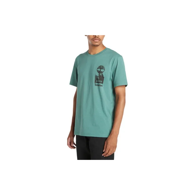 Timberland T Shirt Men's Blue Green-2