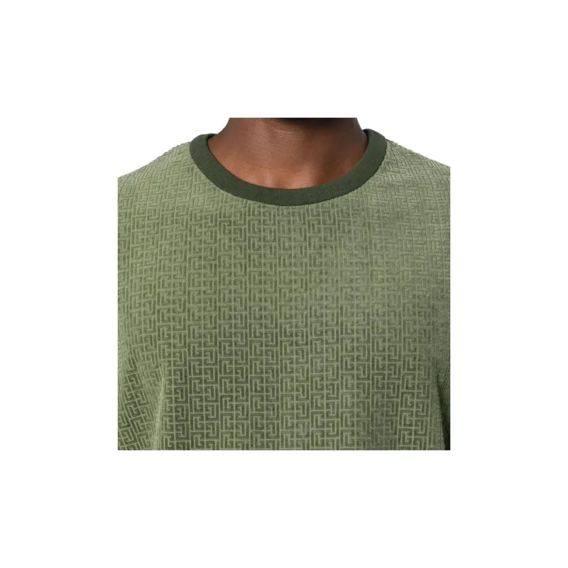BALMAIN SS24 T Shirt Men's Fern Green-5