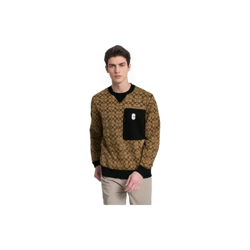 COACH SS23 Sweatshirt Men's Brown-3