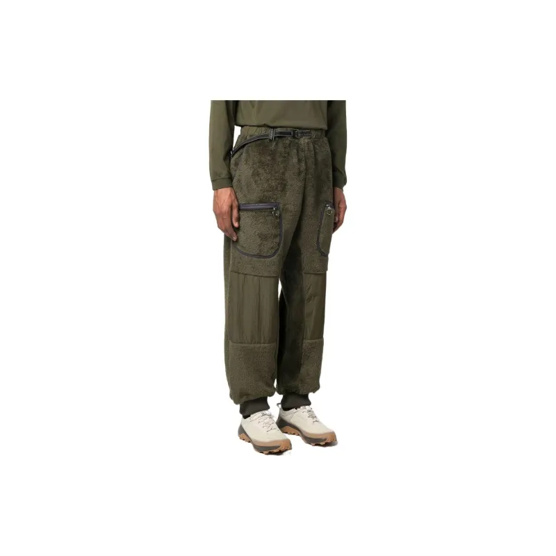 And Wander X BARBOUR Casual Pants Men Olive Green-3
