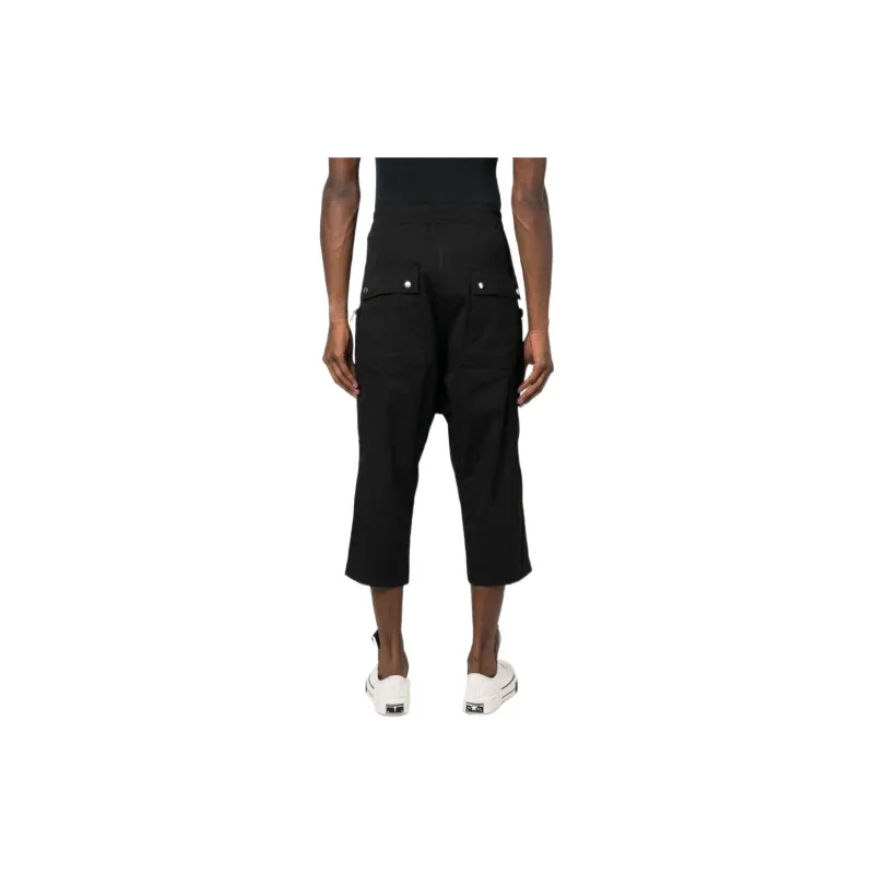 RICK OWENS Cropped Drawstring waist Trousers-2