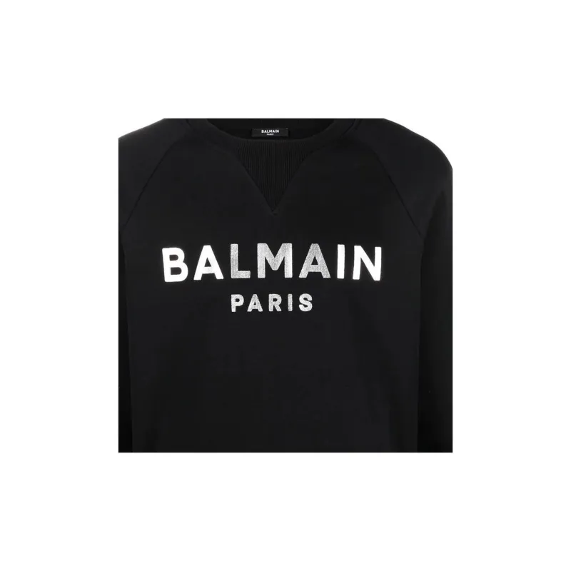 BALMAIN FW22 Sweatshirt Men's Black Silver-4