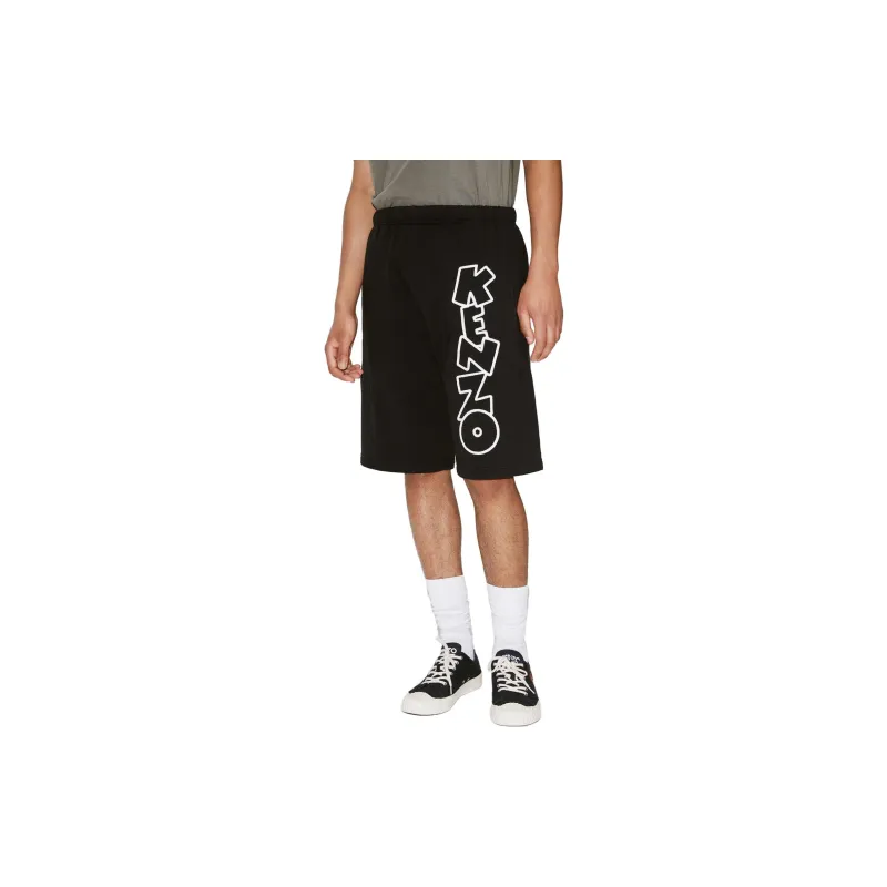 KENZO Casual Shorts Men Black-4